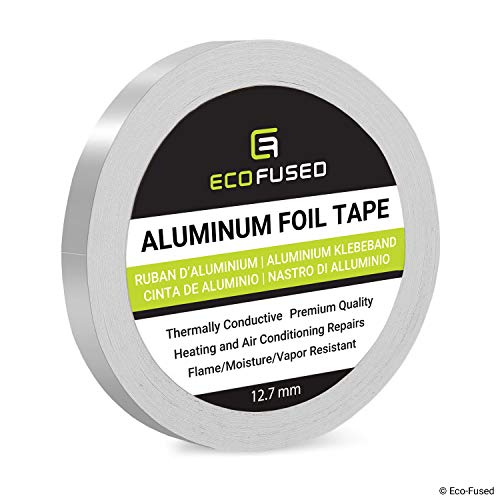 Eco-Fused Adhesive Aluminum Foil Tape - for Heating and Air Conditioning Repairs - Thermally...