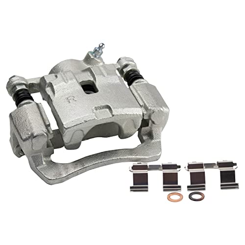 Image of TRQ Rear Brake Pad and Rotor Set Ceramic Rotors Calipers | For 2015-2019 Subaru WRX