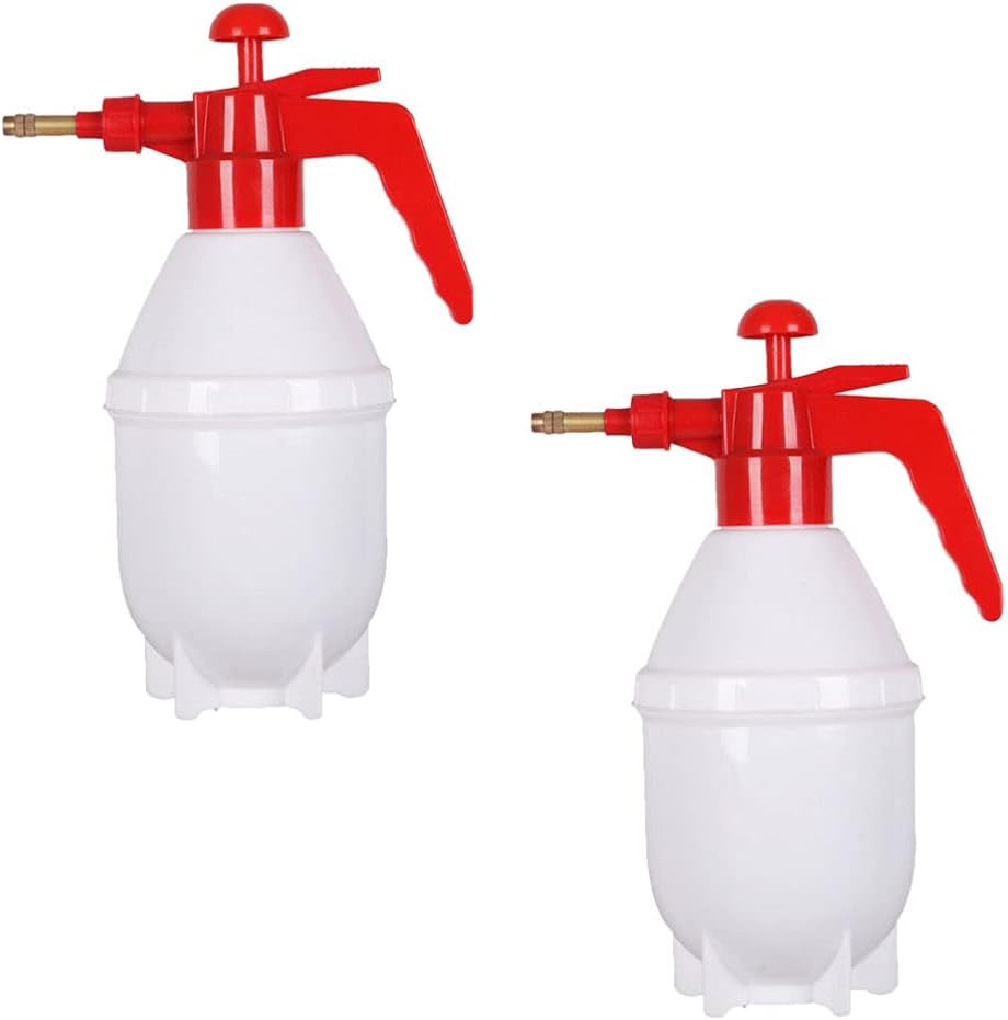 YARNOW 0.8L Handheld Pressure Watering can with Adjustable Nozzle Fine Mist Spray Bottle for Indoor and Outdoor Gardening Lawn Care
