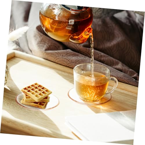Plateau à tasses à thé avec construction stable compacte en verre Uonlytech - 6