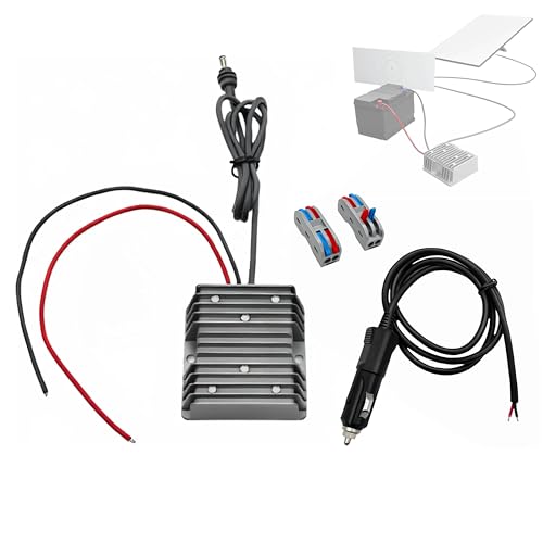 12V（10-36V ） to 57V 4.5A DC Boost Adapter with Power Cord & Cigarette Lighter Plug - Compatible with Starlink Gen 3 Router -Power Boost Converter Input 10-36V for Lithium Battery/Car Charging