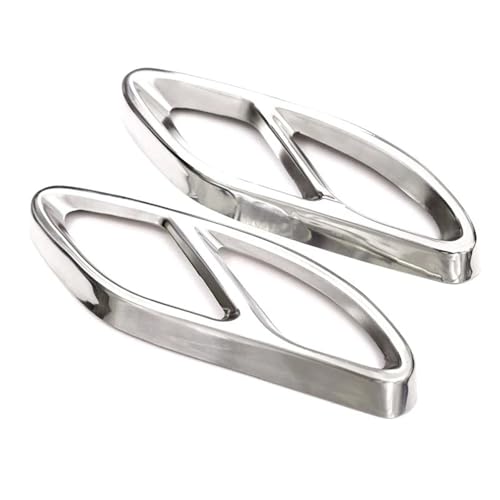 Cache tuyaux d'échappement pour Mercedes GLC W213 W205 finition argent