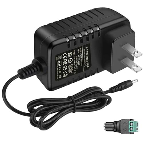 12V 3A Power Supply ac Adapter DC12Volts 3Amps 2A 1A 500mA Power Adapter 5.5mmx2.5mm/2.1mm Plug DC12V Charger Inverter Transformer