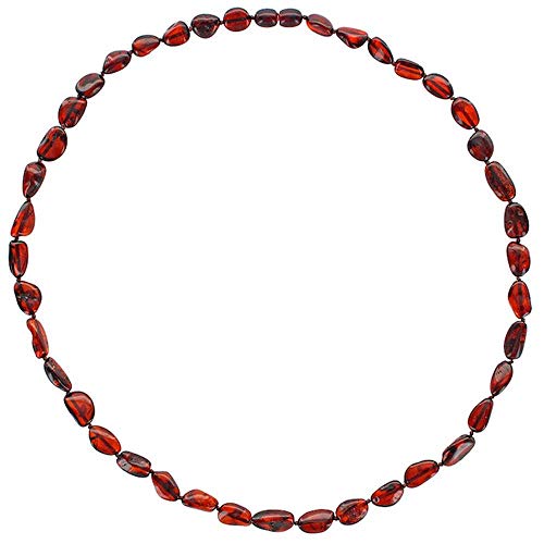 Collier homme ambre cerise avec fermoir à vis Nature d'Ambre 31710824