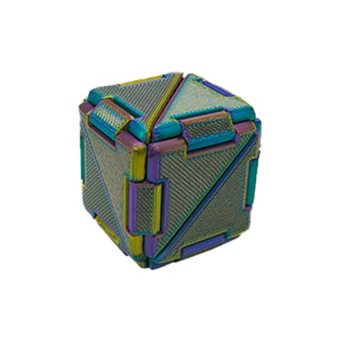 Juguetes Fidget Sensoriales - Cubo Relajante Manual - Artículo Pequeño Plegable y Transformable para Bienestar Emocional en Casa Estudio Niños Adultos Aula