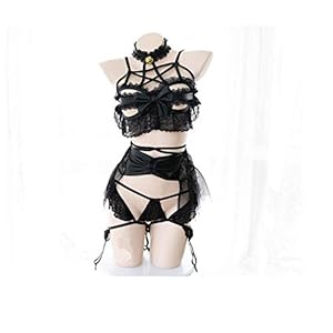Sexy Cosplay Angel Kostuum Bandage Terug Boog Mesh Rok Kruis Strappy Corset Verleiding Nachtkleding Demon Anime Lingerie