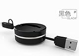 [2 Naissance] 1 PCS Packed Only 2-in-1 Retractable High Speed Fast Sturdy Durable lighting/Android USB charging Cable for Iphone 6 Plus, 6, 5s 4 4s,Android Phones and Tablets (black)