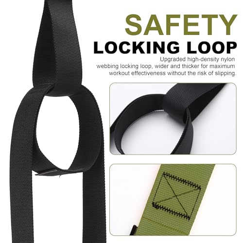 Image of Home Resistance Training Kit | Full-Body Workout with Suspension Trainer Straps, Door Anchor, Handles, and Carrying Bag | Complete Home Gym Equipment