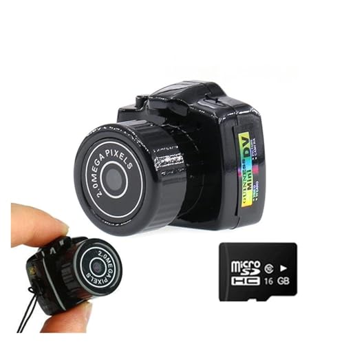 Caméra d'action secrète Y2000 mini caméscope de sécurité avec carte mémoire 16 Go