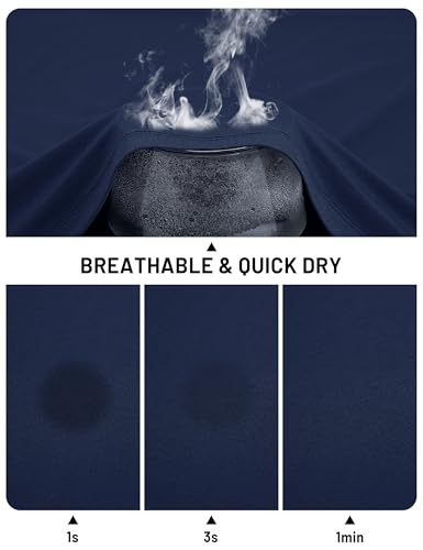 TACVASEN Men's Rash Guard Short Sleeve Swim Shirt UPF 50+ Sun Protection Shirts Breathable Quick Dry Beach Running3