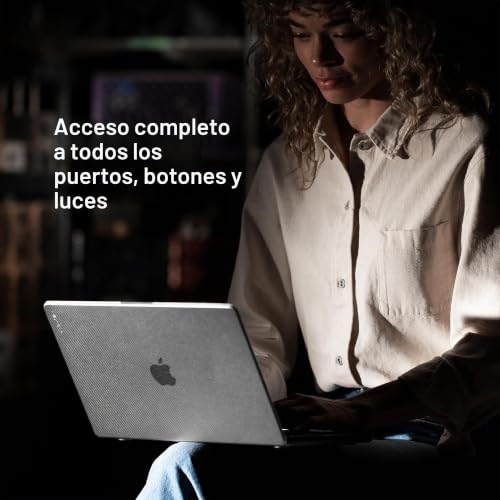Incase Hardshell Dots compatible con Macbook Air 15 2023 M2 protector rígido transparente clear 7