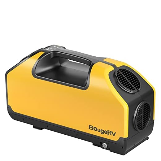 BougeRV Portable Air Conditioner, 2899BTU Tent Air Conditioner, 250W Low Power Consumption, 24VDC, 3 Wind Speeds for Van Life, Camping Tent, Outdoor, Indoor
