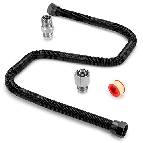 Stanbroil 1/2" OD x 3/8" ID 30" Non-Whistle Flexible Gas Line Connector Kit