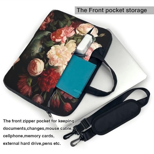 Bolso portátil KHiry para laptop unisex con diseño floral miniatura 4