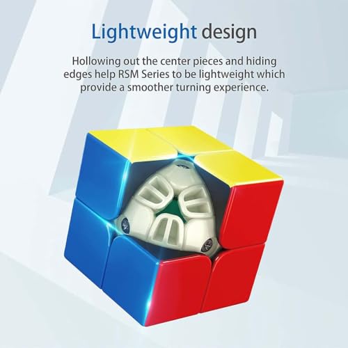 Image of Concept Kart MoYu RS3M 2020 3x3 Magnetic Speed Cube Stickerless - Flagship Cube with Factory Magnets, Dual Adjustment System, Anti-Pop Technology, Smooth Turning for Beginners and Speedcubers