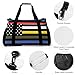 Dispatch Police Military Fire Flag Personal Item Bag Travel Duffel Bag Sports Tote Gym Bag Luggage Duffle for Women Men