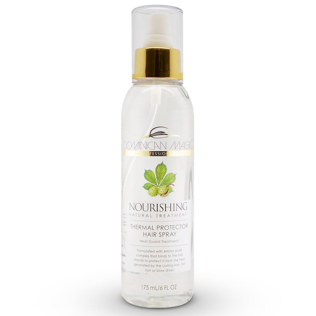 Thermal Protector Spray – Heat Protection Spray for Hair, Helps Protect Against Heat Damage from Flat Iron & Blow Dryer, Lightweight Shine Mist for All Hair Types, 6 oz