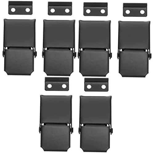 DOITOOL - DOITOOL Kühlbox Verschluss 3 Sätze Edelstahlschnalle Stift Schlösser Kombinationsschloss Für Schließfach Umschalten Geladen Haspelriegel Kabel Verriegeln Black Rostfreier Stahl 2 Stück * 3