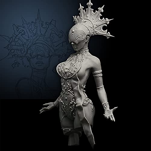 Figura de resina no pintada 1/10 Mujer Antigua miniatura 4