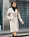 Yidarer Women's Winter Coat Mid-Long Notch Lapel Single Breasted Peacoat Casual Trench Coats Outwear(Beige-M)