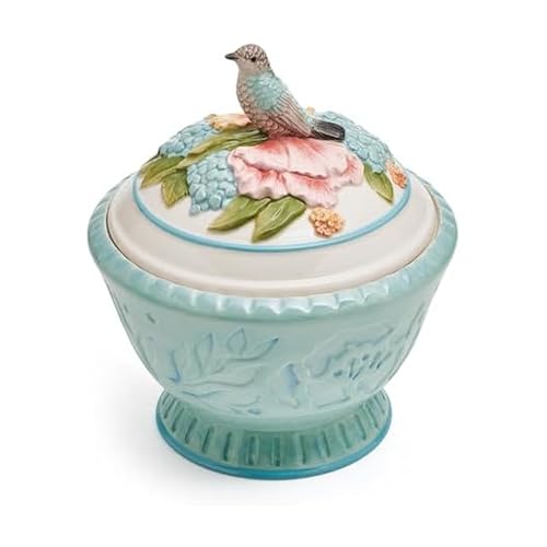 Fitz and Floyd Meadow Cookie Jar, 9 Inch