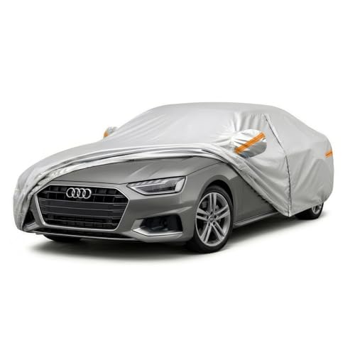 All-Weather Audi A4/S4 Car Cover Waterproof All Weather, Heavy Duty Car Tarp Custom Fit for 2009-2026 Audi A4, S4, Sedan, Avant, Quattro, Premium Plus, Prestige, S Line