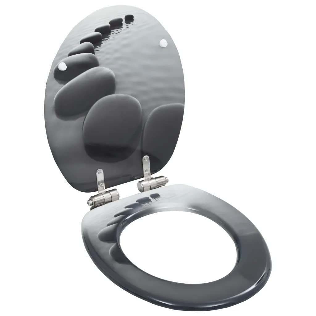 MOBYGKFY Toilet Seat with Soft-Close Lid