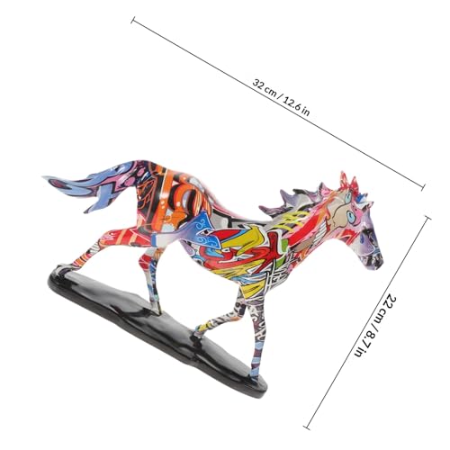 Ornement intérieur unique cheval en résine et décoration maison originale