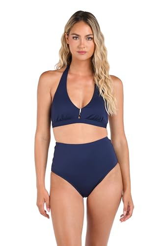 Haut de maillot de bain halter Indigo La Blanca pour femme taille 10