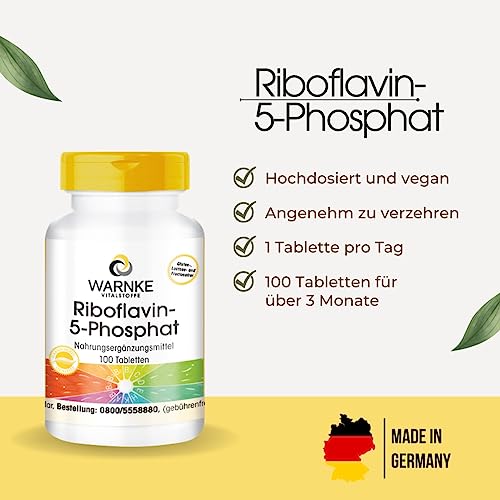 Riboflavin 5-Phosphat Tabletten von Warnke Vitalstoffe, vegan