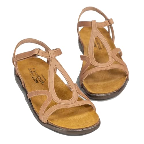 Image of NAOT Footwear Women's Dorith Sandal with Cork Footbed and Arch Support Footbed - Adjustable Sandal With Backstrap - Comfort and Support - Lightweight and Perfect for Travel - Narrow to Medium Fit