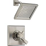 Delta Faucet Dryden 17 Series Dual-Function Shower Trim Kit with Single-Spray Touch-Clean Shower Head, Stainless T17251-SS (Valve Not Included)