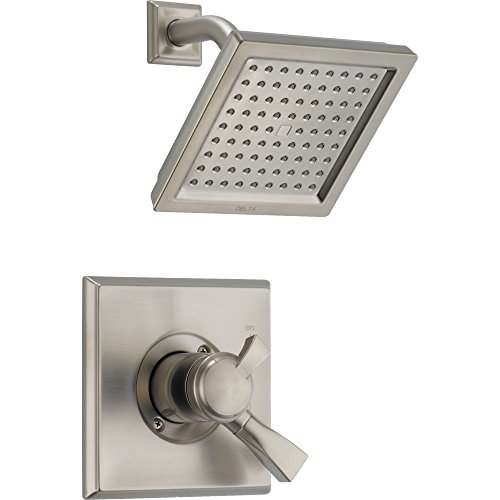 Delta Faucet Dryden 17 Series Dual-Function Shower Trim Kit with Single-Spray Touch-Clean Shower Head, Stainless T17251-SS (Valve Not Included)