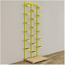 Storage Rack Commercial Commercial Clothing Store Shoe Rack, Creative Modern Retail Display Stand, Metal Sneaker Basketball Shoes Storage Shelf, Large Free Standing Boutique Shoe OrganizerYellow