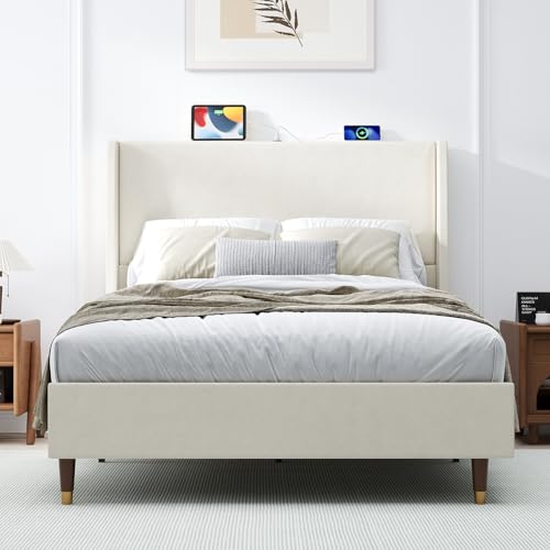 Malol Full Size Bed Frame with USB Ports