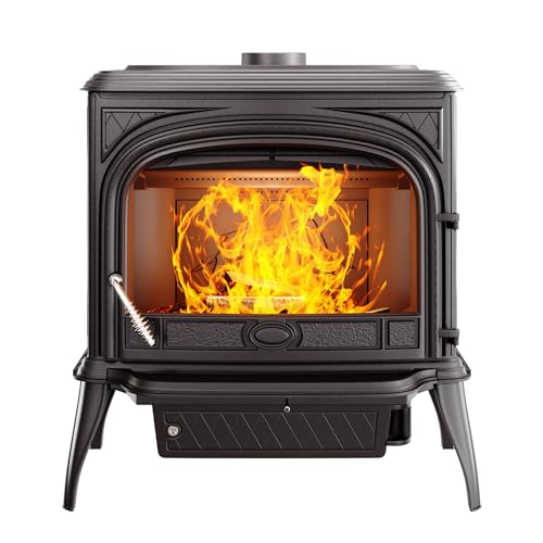 Holzofen, freistehend, aus schwarzem Gusseisen, 11,3 kW, Premium NIKA S5 ECO