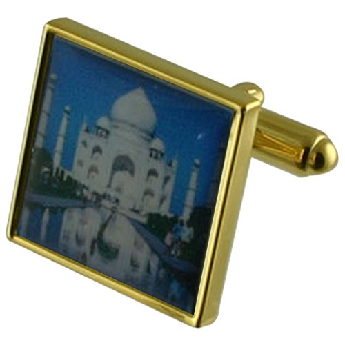 Gemelos de oro del Taj Mahal de la India para bodas y eventos formales de gala