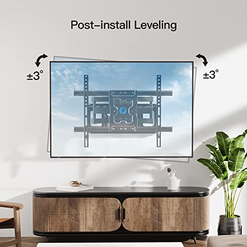 Pipishell Tv Wall Mount Full Motion For Most 37-75 Inch Led Lcd Oled Tvs, Wall Bracket Tv Mount Articulating Swivel Tilt Extension Leveling Holds Up To 132Lbs Max Vesa 600X400Mm Fits 12/16" Wood Stud #TOP5