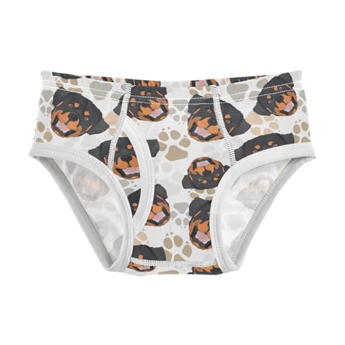Boys' Underwear Cotton Little Boys Rottweiler Dog Briefs Soft Toddler Underwear 2T-8Y