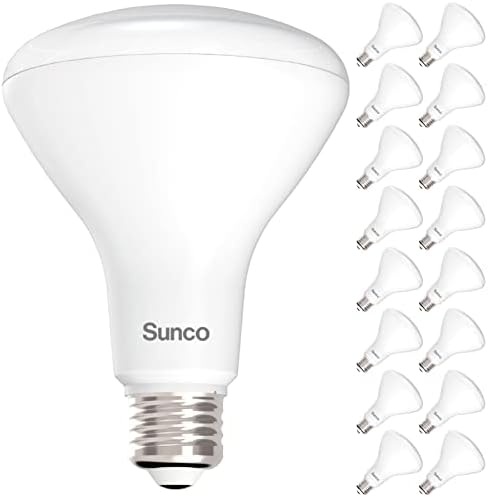 Sunco 16 Pack BR30 LED Bulb Flood Light, E26, 11W=65W, 5000K Daylight