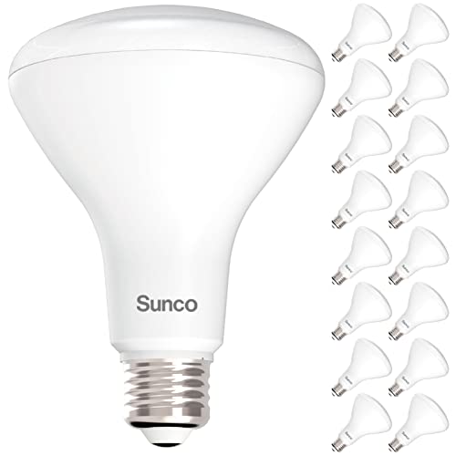 Sunco 16 Pack BR30 Light Bulbs LED, Recessed Can Light Bulbs, Indoor Flood Bulb, 850 LM, 11W (65W Equivalent), 5000K Daylight, Dimmable, E26 Base, for Home, Kitchen, Bedroom UL by Sunco Lighting - Used condition - US$24.35