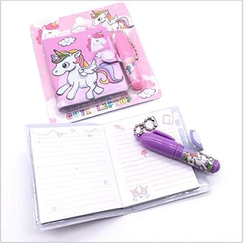 Image of AK Store Cartoon Pocket Diary with Pen, Writing Notebook for Kids Boys Girls, Cartoon Stationery Set for Students Children Birthday Return Gift (Unicorn)
