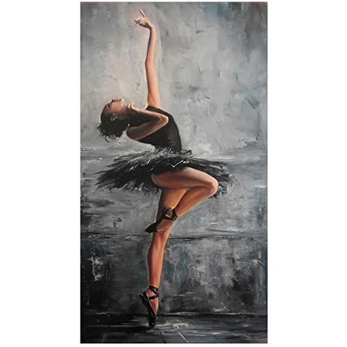 Cuadro en lienzo Elegante figura artística Bailarina de ballet Arte moderno en la pared Carteles Impresiones Imágenes Sala de estar Decoración Cover