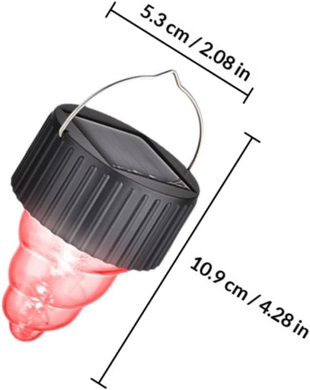 YARNOW Colorful Solar Pendant Lamps 6pcs Outdoor Hanging Solar Garden Lights with 7-Color Gradient LED for Patio and Lawn Decor