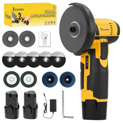 12V Angle Grinder 19500RPM with Dual Batteries