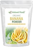 Z Natural Foods Organic Banana Powder, Fiber Supplement for Glowing Skin and Enhanced Immunity, Great in Juice, Smoothies, and Recipes, Non-GMO, Vegan, Gluten-Free, Kosher, 1 lb.
