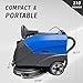 Emotor 15'' Foldable Walk Behind Floor Scrubber Machine Hand Push Scrubber Machine for Industrial Commercial Use,Upgrade Automatic Water Flow, Machine Size 32