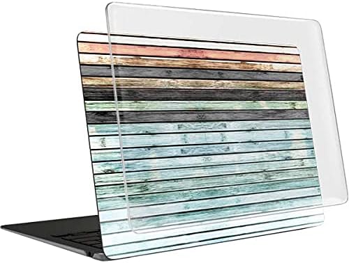 Skinit Case + Skin Compatible with MacBook Air 13in (2020) Originally Designed Wooden Stripes Design