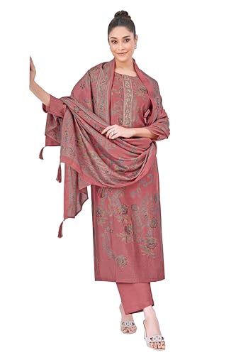 Image of Amazon Brand - Myx Women's Unstitched Salwar Suit Dress Material With Dupatta