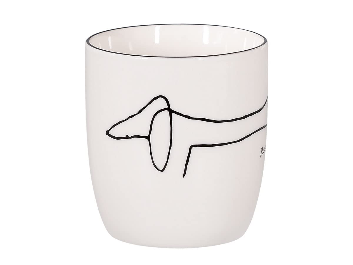 Könitz Teebecher Picasso - Le Chien (Hund). Teetasse 230ml, Basic Bone China Porzellan